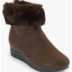 Dkny Abri Stone Fur Bootie Ankle Boots